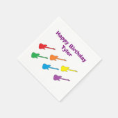 レインボーギター紙ナプキンス スタンダードカクテルナプキン (角)