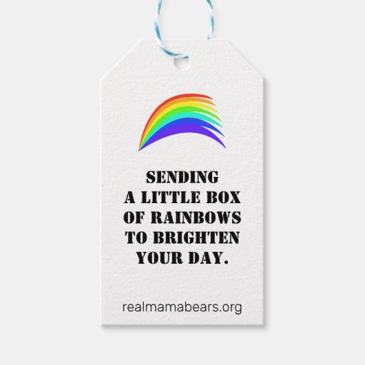 レインボーギフトラベル ギフトタグ (正面)