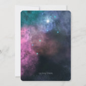 レインボーギャラクシーウェディング 招待状 (裏面)