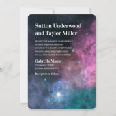 レインボーギャラクシーウェディング 招待状 (正面)