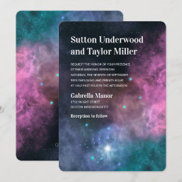 レインボーギャラクシーウェディング 招待状