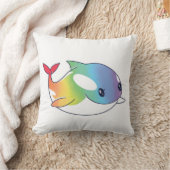レインボークジラ クッション (ブランケット)