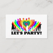 レインボークラウドゲイプライドお祝い招待状カード エンクロージャーカード (正面)