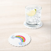 レインボークラウドコースター ペーパーコースター (インサイチュ)