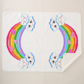 レインボークラウドシェルパブランケット シェルパブランケット (正面(横))