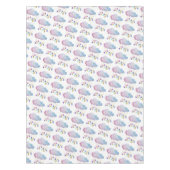 レインボークラウドスターズ金ゴールドグリッターベビーシャワーかわいい テーブルクロス (正面)