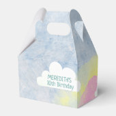 レインボークラウドバースデーパーティーカラフルガール フェイバーボックス (裏面サイド)