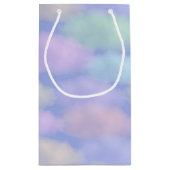 レインボークラウドパーソナライズされた抱き枕 スモールペーパーバッグ (裏面)