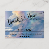 レインボークラウドプロフェッショナルサンキューカード 名刺 (正面)