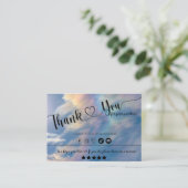 レインボークラウドプロフェッショナルサンキューカード 名刺 (スタンド正面)