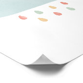 レインボークラウドベビー子供部屋デコール ポスター (角)