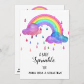 *~*レインボークラウドレインドロップスプリングル招待状 招待状 (正面/裏面)