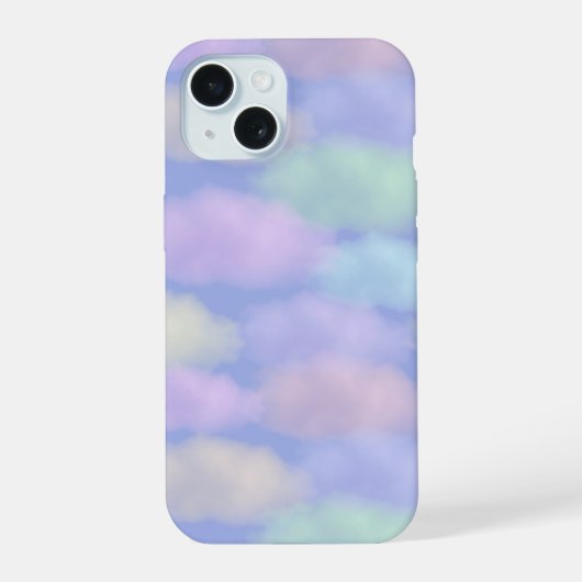 レインボークラウド携帯ケース iPhone 15ケース (裏面)
