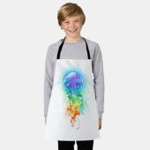 レインボークラゲ エプロン (着用した状態)