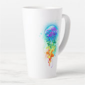 レインボークラゲ カフェラテマグ (右アングル)