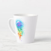 レインボークラゲ カフェラテマグ (左アングル)