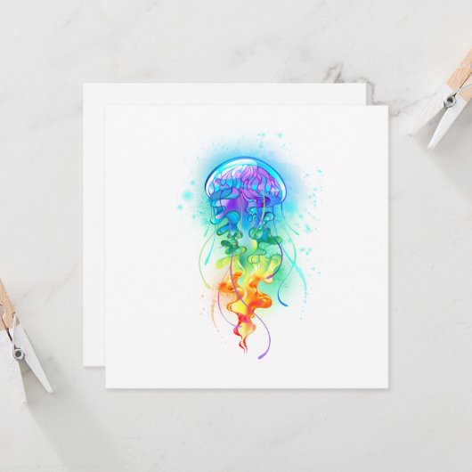 レインボークラゲ カード (正面/裏面インサイチュ)