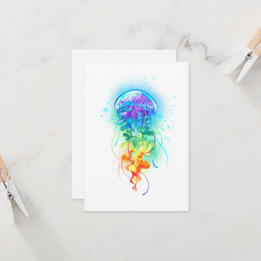 レインボークラゲ カード (正面/裏面インサイチュ)