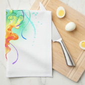 レインボークラゲ キッチンタオル (四つ折り)