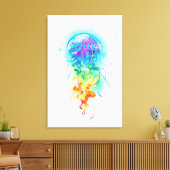 レインボークラゲ キャンバスプリント (インサイチュ (リビング))