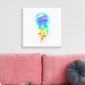 レインボークラゲ キャンバスプリント (インサイチュ (リビング))
