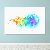 レインボークラゲ キャンバスプリント (インサイチュ (ウッドフロア))