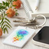 レインボークラゲ キーホルダー (正面右)