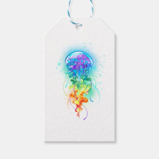 レインボークラゲ ギフトタグ (正面)