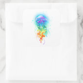 レインボークラゲ スクエアシール (バッグ)