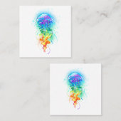 レインボークラゲ スクエア名刺 (正面/裏面)