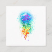 レインボークラゲ スクエア名刺 (裏面)