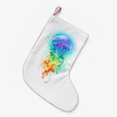 レインボークラゲ スモールクリスマスストッキング (正面 (吊り時))
