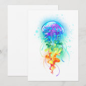 レインボークラゲ ノートカード (正面/裏面)