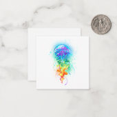 レインボークラゲ ノートカード (正面/裏面インサイチュ)