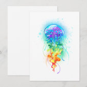 レインボークラゲ ノートカード (正面/裏面)