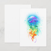 レインボークラゲ ノートカード (正面/裏面)