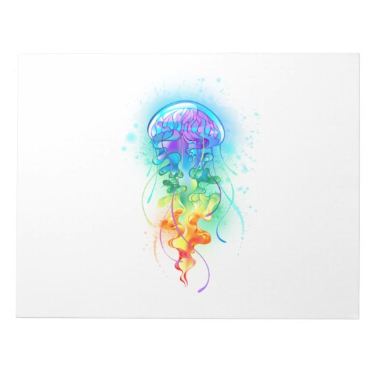 レインボークラゲ ノートパッド (正面)