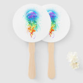 レインボークラゲ ハンドファン (正面&裏面)