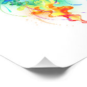 レインボークラゲ フォトプリント            (角)