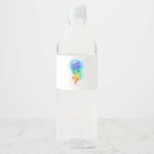 レインボークラゲ ペットボトルラベル (正面)