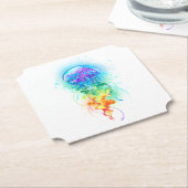 レインボークラゲ ペーパーコースター (アングル)