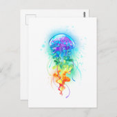 レインボークラゲ ポストカード (正面/裏面)