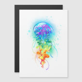 レインボークラゲ マグネット招待状 (正面/裏面)