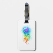 レインボークラゲ ラゲッジタグ (裏面縦)