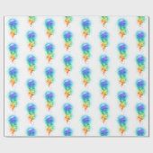 レインボークラゲ ラッピングペーパー (フラット)