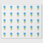 レインボークラゲ ラッピングペーパー (フラット)