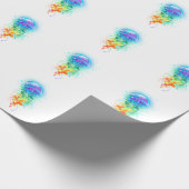 レインボークラゲ ラッピングペーパー (角)