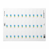 レインボークラゲ ラベル (フルシート)