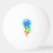 レインボークラゲ 卓球ボール (裏面)