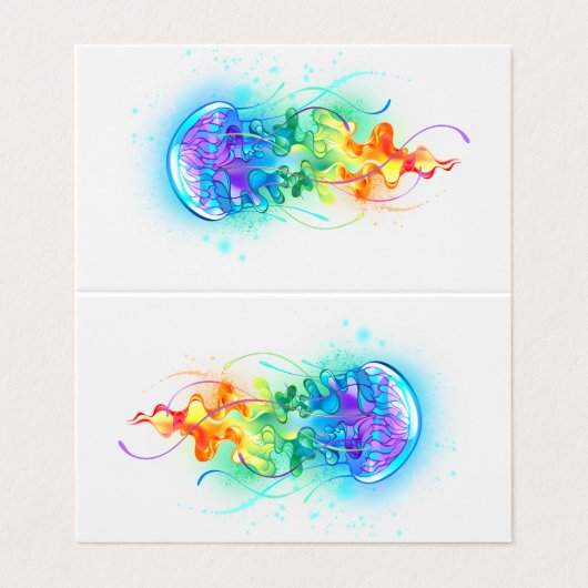 レインボークラゲ 名刺 (外部フラット)